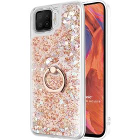 Microsonic Oppo A73 Glitter Liquid Holder Gold Cep Telefonu Kılıfı