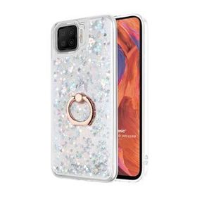 Microsonic Oppo A73 Glitter Liquid Holder Gümüş Cep Telefonu Kılıfı