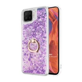 Microsonic Oppo A73 Glitter Liquid Holder Mor Cep Telefonu Kılıfı