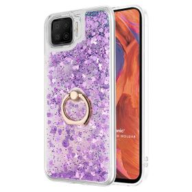 Microsonic Oppo A73 Glitter Liquid Holder Mor Cep Telefonu Kılıfı