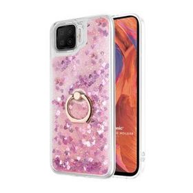 Microsonic Oppo A73 Glitter Liquid Holder Pembe Cep Telefonu Kılıfı