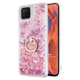 Microsonic Oppo A73 Glitter Liquid Holder Pembe Cep Telefonu Kılıfı
