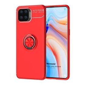 Microsonic Oppo A73 Kickstand Ring Holder Kırmızı Cep Telefonu Kılıfı