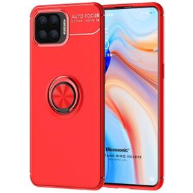Microsonic Oppo A73 Kickstand Ring Holder Kırmızı Cep Telefonu Kılıfı