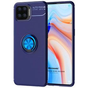 Microsonic Oppo A73 Kickstand Ring Holder Lacivert Cep Telefonu Kılıfı