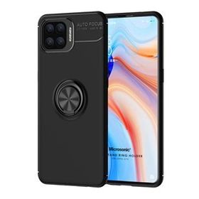 Microsonic Oppo A73 Kickstand Ring Holder Siyah Cep Telefonu Kılıfı