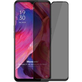 Microsonic Oppo A73 Privacy 5D Gizlilik Filtreli Siyah Cam Ekran Koruyucu