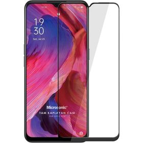 Microsonic Oppo A73 Tam Kaplayan Temperli Siyah Cam Ekran Koruyucu
