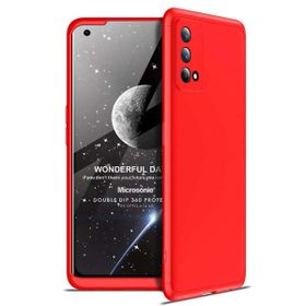 Microsonic Oppo A74 4G Double Dip 360 Protective Kırmızı Cep Telefonu Kılıfı