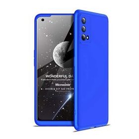Microsonic Oppo A74 4G Double Dip 360 Protective Mavi Cep Telefonu Kılıfı
