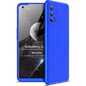 Microsonic Oppo A74 4G Double Dip 360 Protective Mavi Cep Telefonu Kılıfı