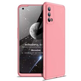 Microsonic Oppo A74 4G Double Dip 360 Protective Rose Gold Cep Telefonu Kılıfı