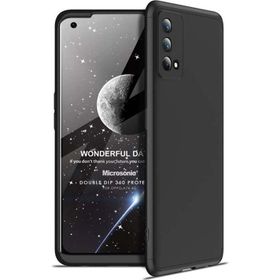 Microsonic Oppo A74 4G Double Dip 360 Protective Siyah Cep Telefonu Kılıfı