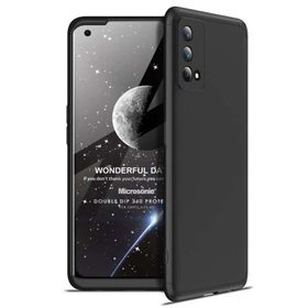 Microsonic Oppo A74 4G Double Dip 360 Protective Siyah Cep Telefonu Kılıfı