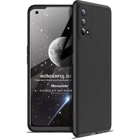Microsonic Oppo A74 4G Double Dip 360 Protective Siyah Cep Telefonu Kılıfı