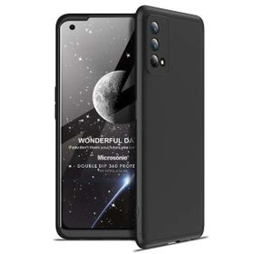 Microsonic Oppo A74 4G Double Dip 360 Protective Siyah Cep Telefonu Kılıfı