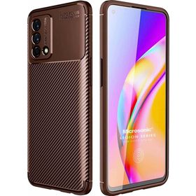 Microsonic Oppo A74 4G Legion Series Kahverengi Cep Telefonu Kılıfı