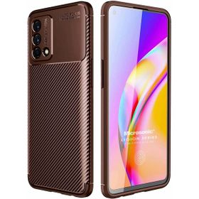 Microsonic Oppo A74 4G Legion Series Kahverengi Cep Telefonu Kılıfı