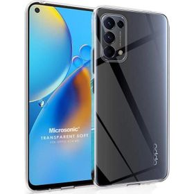 Microsonic Oppo A74 4G Transparent Soft Beyaz Cep Telefonu Kılıfı