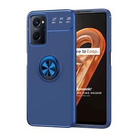 Microsonic Oppo A76 Kickstand Ring Holder Lacivert Kılıf