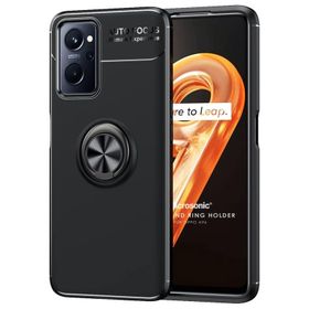 Microsonic Oppo A76 Kickstand Ring Holder Siyah Kılıf