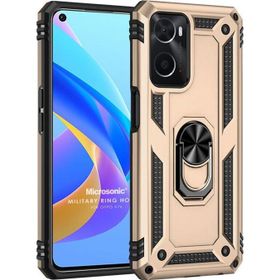 Microsonic Oppo A76 Military Ring Holder Gold Cep Telefonu Kılıfı