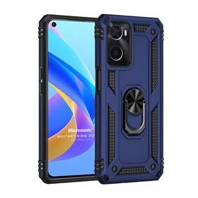 Microsonic Oppo A76 Military Ring Holder Lacivert Cep Telefonu Kılıfı