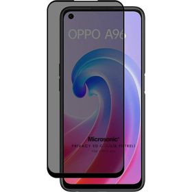 Microsonic Oppo A76 Privacy 5D Gizlilik Filtreli Siyah Cam Ekran Koruyucu