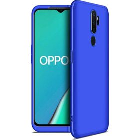 Microsonic Oppo A9 2020 Double Dip 360 Protective Mavi Cep Telefonu Kılıfı