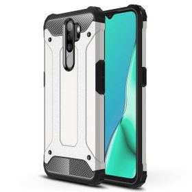 Microsonic Oppo A9 2020 Rugged Armor Gümüş Cep Telefonu Kılıfı