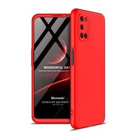 Microsonic Oppo A92 Double Dip 360 Protective Kırmızı Cep Telefonu Kılıfı
