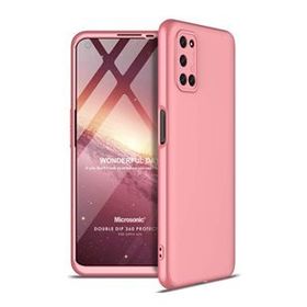 Microsonic Oppo A92 Double Dip 360 Protective Rose Gold Cep Telefonu Kılıfı
