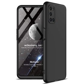 Microsonic Oppo A92 Double Dip 360 Protective Siyah Cep Telefonu Kılıfı