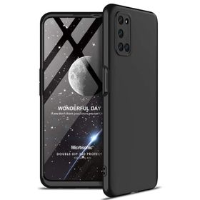 Microsonic Oppo A92 Double Dip 360 Protective Siyah Cep Telefonu Kılıfı
