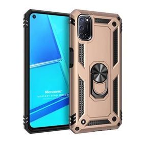 Microsonic Oppo A92 Military Ring Holder Gold Cep Telefonu Kılıfı