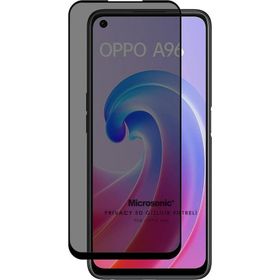 Microsonic Oppo A96 4G Privacy 5D Gizlilik Filtreli Siyah Cam Ekran Koruyucu