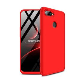 Microsonic Oppo Ax7 Double Dip 360 Protective Kırmızı Kılıf