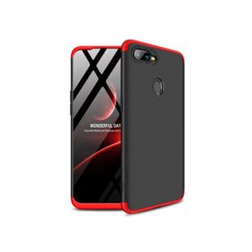 Microsonic Oppo Ax7 Double Dip 360 Protective Kırmızı Kılıf