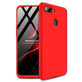 Microsonic Oppo Ax7 Double Dip 360 Protective Kırmızı Kılıf