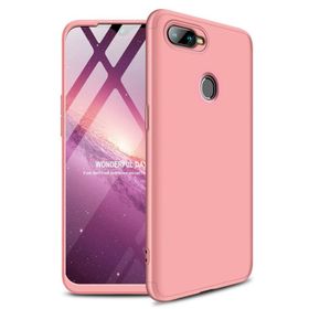 Microsonic Oppo Ax7 Double Dip 360 Protective Rose Gold Kılıf
