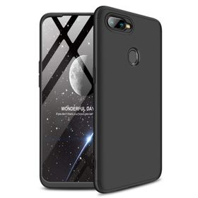 Microsonic Oppo Ax7 Double Dip 360 Protective Siyah Kılıf
