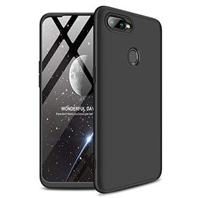 Microsonic Oppo Ax7 Double Dip 360 Protective Siyah Kılıf