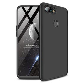 Microsonic Oppo Ax7 Double Dip 360 Protective Siyah Kılıf