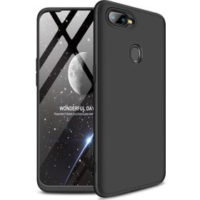 Microsonic Oppo Ax7 Double Dip 360 Protective Siyah Kılıf
