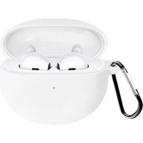 Microsonic Oppo Enco Air 2 Mat Silikon Beyaz Kulaklık Kılıfı