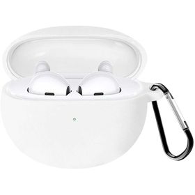 Microsonic Oppo Enco Air 2 Mat Silikon Beyaz Kulaklık Kılıfı