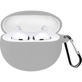 Microsonic Oppo Enco Air 2 Mat Silikon Gri Kulaklık Kılıfı