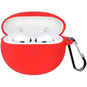 Microsonic Oppo Enco Air 2 Mat Silikon Kırmızı Kulaklık Kılıfı