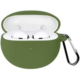 Microsonic Oppo Enco Air 2 Mat Silikon Koyu Yeşil Kulaklık Kılıfı