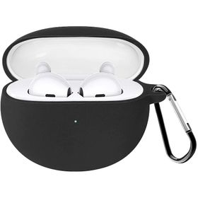 Microsonic Oppo Enco Air 2 Mat Silikon Siyah Kulaklık Kılıfı